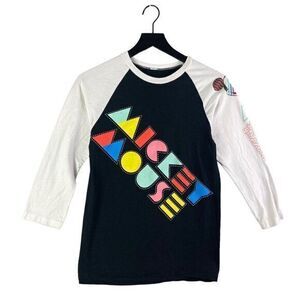 Disney‎ Mickey Mouse Parks Shirt Unisex Unisex Size Small Adult Abstract Retro